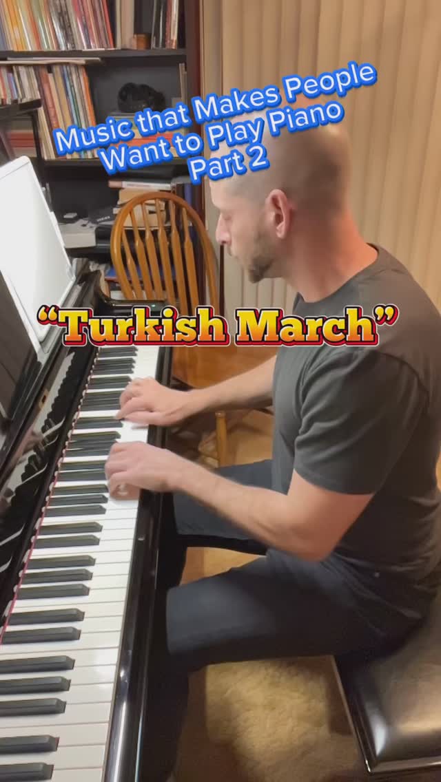 This movement is also semi-officially known as “Rondo alla Turca”, which is a more accurate description of the form…anyway, yeah, crazy popular 🤷♂️
Check out greshampianolessons.com for lesson info!
The piece: Piano Sonata in A major, No. 11, K. 331/300i, Mvmt. 3, “alla Turca”
.
.
.
.
#pianolessons #piano #pianoteacher #musiclessons #classicalpiano #music #mozart #musiceducation #classicalmusic #rondoallaturca #ehitsok