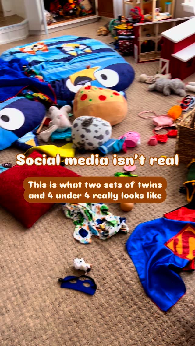 For all the grocery store strangers who say, ‘You seem to have it all together’—here’s a little glimpse of the chaos behind the scenes. Hopefully, this makes you feel better about the whirlwind in your home. You’re doing amazing, Mama!
#twinstagram #twinsofinstagram #twinningtwice #twins #twinmom #overstimulated #fourunderfour