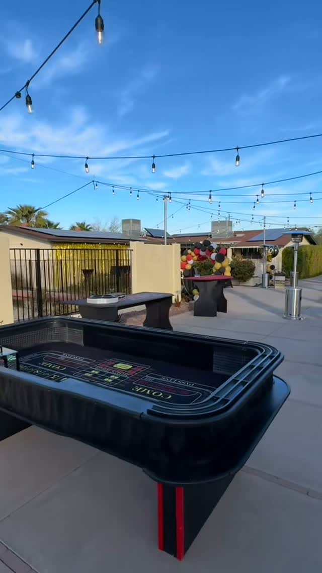 Beautiful Arizona weather calls for outdoor casino events! 🌴☀️🎲
#partyrentals #azevents #casinoparty #40thbirthday #arizona