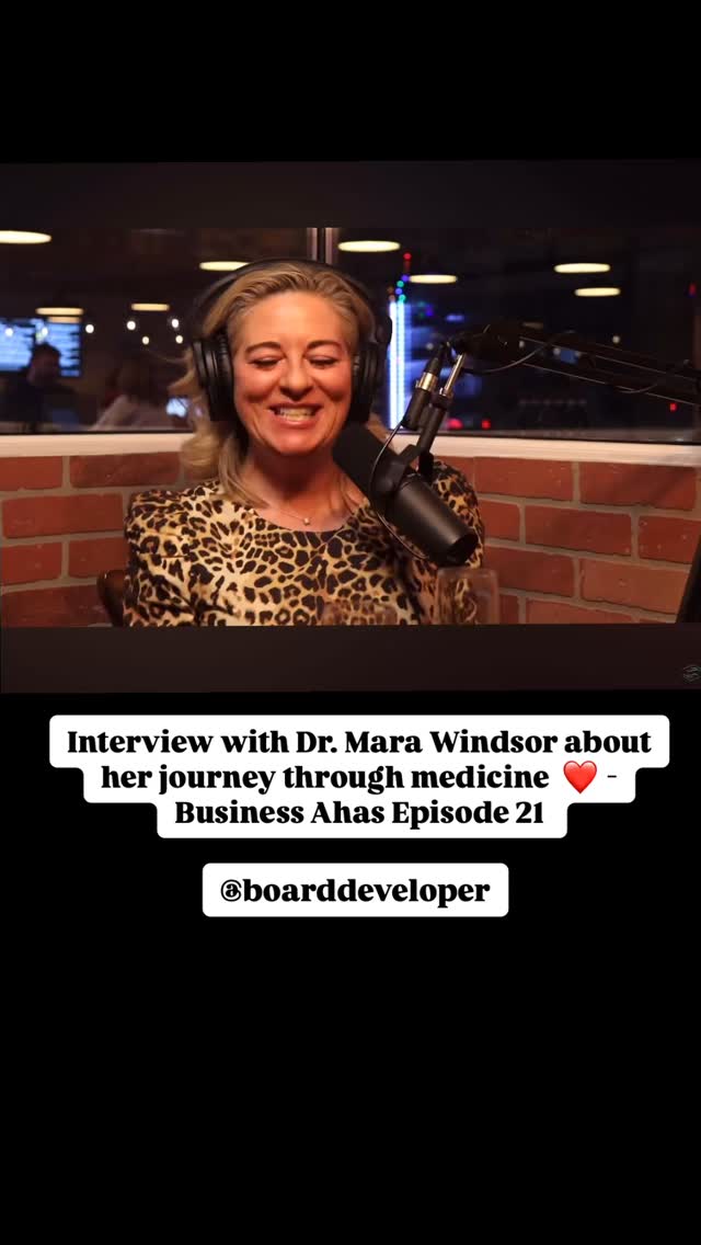 Here’s a sneak peak of @boarddeveloper ‘s interview with L.I.F.E. founder Dr. Mara Windsor 👏👏👏 Full Interview link in bio - “Business Ahas Episode 21: Pioneering Your Future | Dr. Mara Windsor”