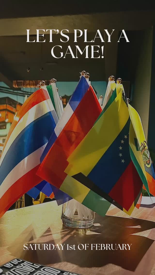 LET’S PLAY A GAME! 🎉🎁
This Saturday, February 1st, come on down to Morena and put your Latin American flag knowledge to the test! 🇦🇷🇧🇷🇨🇱🇨🇴
Here’s how to play:
🏃♂️ Swing by our restaurant and take a look at our vibrant display, enjoy some food and drinks😉
👀 Identify all the Latin American flags showcased on our counter.
🤔 Share your answers with our friendly staff—tell us which flag belongs to each country!
🍹 If you can match them all correctly, your next cocktail is on us! Cheers to that! 🎊
We can’t wait to see you this Saturday. Who will be our flag champion? Let the game begin! 🌟