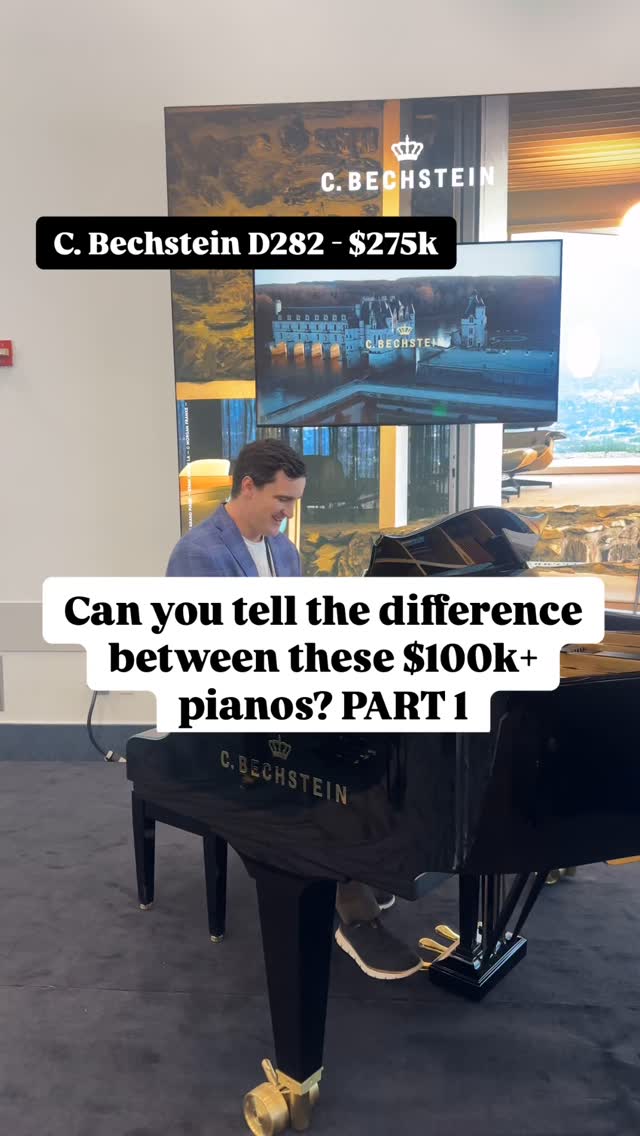 Can you tell the difference between these 6 figure pianos??? Let me know which one is your favorite and why!
#nammshow #namm2025 #bechstein #kawai #shigerukawai #sauter #masonandhamlin #concertpianist #concertgrand #pianistsofinstagram #luxurypiano
