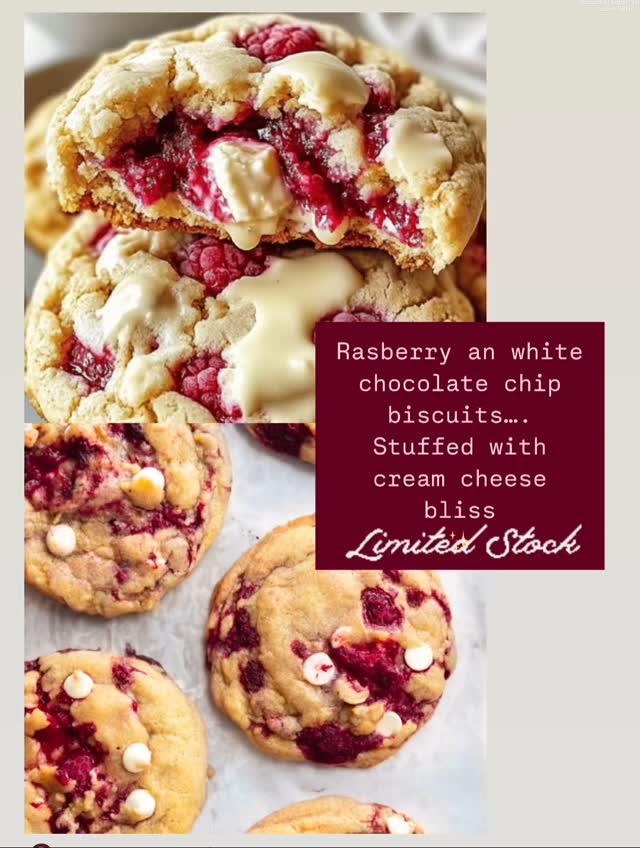 🍪✨ Indulge in our Raspberry & White Chocolate Chip Biscuits – the ultimate treat that’ll have you saying, “Just one more... and another... and another!” Each biscuit is a delightful hug of cream cheese bliss, wrapped in a sweet, fruity embrace.
Grab yours for just $8 each, or double the joy with 2 for $15! Feeling ambitious? Our 4-pack is normally $32, but for a limited time, it’s only $25! Because who needs a gym membership when you can have these heavenly bites instead? Get yours before they disappear faster than your willpower! 🫶🏼🤍
To order please message through DM