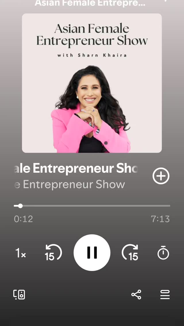 Giving a shout out to Sharn who launched the AFEC podcast today.
Liked the upbeat tone. Congratulations #sharnkhaira.
#asian_female_entrepreneur
#brownwomenbreathe