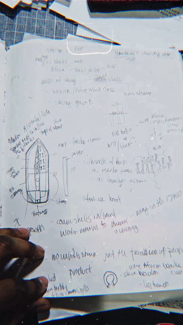 Early sketches for The Stations of St. Paul's Episcopal Church.