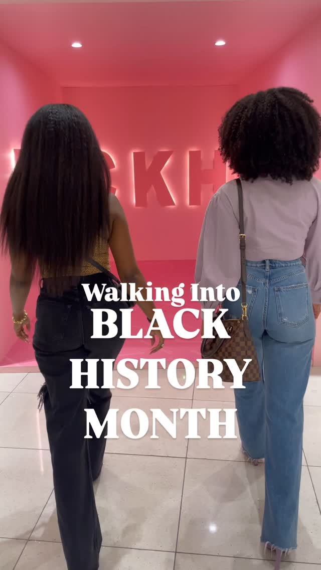 Walking into Black History Month with our girls by our side 🤎 Because Black Women support Black Women 💁🏽♀️