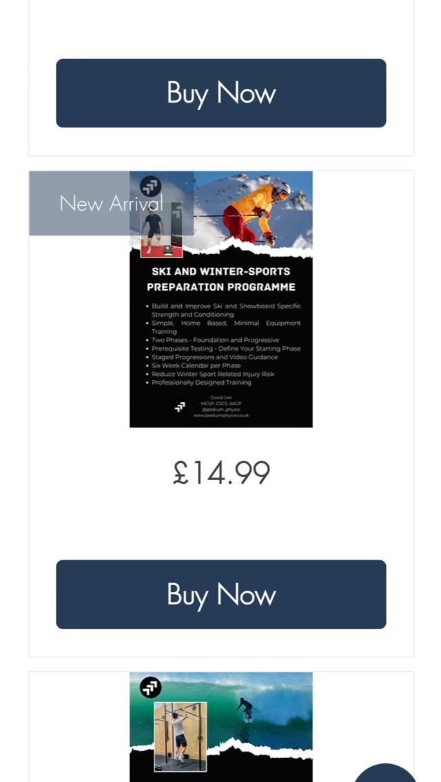 Ski and Winter-Sports Preparation Programme online - see the link in the bio.
6 week programme.