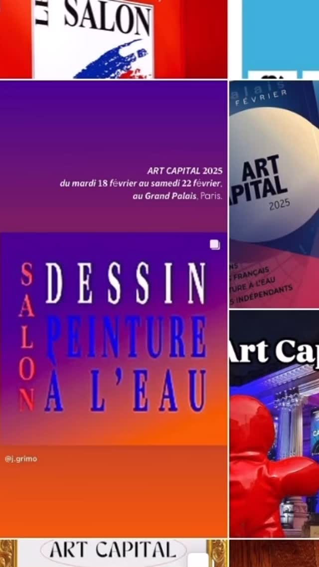 ::::::: 𝘼𝙍𝙏 𝘾𝘼𝙋𝙄𝙏𝘼𝙇 𝟐𝟎𝟐𝟓 ::::::
Si heureuse de participer, avec 3 tableaux, à cet événement qui promet d’être fastueux 🤩
📔Les dates à retenir :
𝘼𝙍𝙏 𝘾𝘼𝙋𝙄𝙏𝘼𝙇 2025 𝙙𝙪 𝙢𝙚𝙧𝙘𝙧𝙚𝙙𝙞 𝟏𝟗 𝙖𝙪 𝙨𝙖𝙢𝙚𝙙𝙞 𝟐𝟐 𝙛é𝙫𝙧𝙞𝙚𝙧, Paris 𝙂𝙧𝙖𝙣𝙙 𝙋𝙖𝙡𝙖𝙞𝙨.
INAUGURATION 𝙡𝙚 𝙢𝙖𝙧𝙙𝙞 𝟏𝟖 𝙛é𝙫𝙧𝙞𝙚𝙧 𝙙𝙚 𝟏𝟓𝙝 à 𝟐𝟐𝙝 (uniquement sur invitation, contactez-moi si vous êtes à Paris à ce moment-là… 😊)
#artcapital2025 #grandpalais #grandpalaisparis #femmeartistepeintre #acrylicpainting #upcycling #artexhibition #contemporaryart #contemporarypainting
#jgrimo #artcapital2025