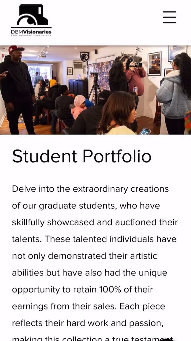 ✨Head to our website to see our portfolio, featuring photos by some of our Graduate Students across all cohorts! 📸✨
🌟 Do you have a preteen/teen interested in photography? Sign them up for our Spring 2025 Youth Photography Program! With our continuous partnership with @urbanartgallery, we’ve been able to provide free youth photography programs for the past 2 years! 🎉🌟
✅ Duration: 10 Weeks on Saturdays
✅ When: March 8th - May 17th (Showcase: May 24th)
✅ Where: @urbanartgallery
✅ Registration Timeline: February 1st - March 1st
✅ Limited Spots Available!
📹 Information Session on Sat, Feb 8th (via Zoom) - RSVP today! 📣
‼️ DISCLAIMER: Students are credited when viewing each photo individually on our website ‼️
💻 Subscribe to our newsletter (Link in Bio)! 🌎
•
•
•
#DBMVisionaries #DisturbrianaMedia #UrbanArtGallery #Spring2025 #YouthPhotographyProgram #LimitedSpots #CaptureYourPassion #EnrollNow #PhotographyClasses #PhillyPhotographers #YouthPhotographers #AspiringPhotographers