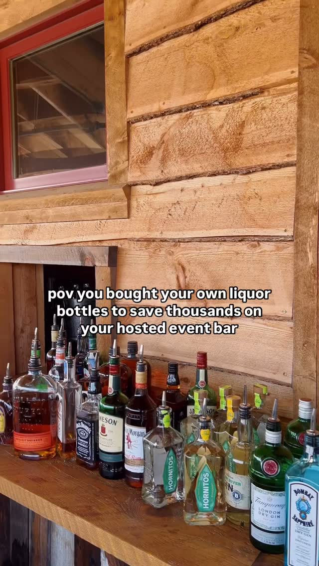 your solution to SAVE thousands on your bar…
buying your own booze, by the bottle and case, and having licensed & insured dry-hire bartenders to serve it!
It’s the most professional & safe way to host your bar without the price tag. And the price tag being the mark-up on alcohol you are going to pay with any traditional bar and bar catering company.
What would you rather pay?
$10 or $3 per cocktail 🍸
$9 or $3 per glass of wine 🍷
$6 or $1.50 per can of beer 🍺
and then factor in an average guest count of 100-150 per party with 5-6 hours of bar service, we are talking a bar tab well into the thousands!
And guess what… these lowered costs come with liability and consumption control for the safety of you and your guests too!
Weddings and private events are already expensive enough, so skip on paying the alcohol mark-up with a quick 15-minute trip to the grocery store and may you all enjoy a fully hosted bar at 1/3 the cost to you!
#bozemanbartenders #bozemanmobilebartenders #dryhirebartenders #bozemanbarservices #bozemanweddings #bozemanmobilebar #montanaweddings #montanabartenders #weddingbartenders #mobilebartenders #bozemanevents #montana