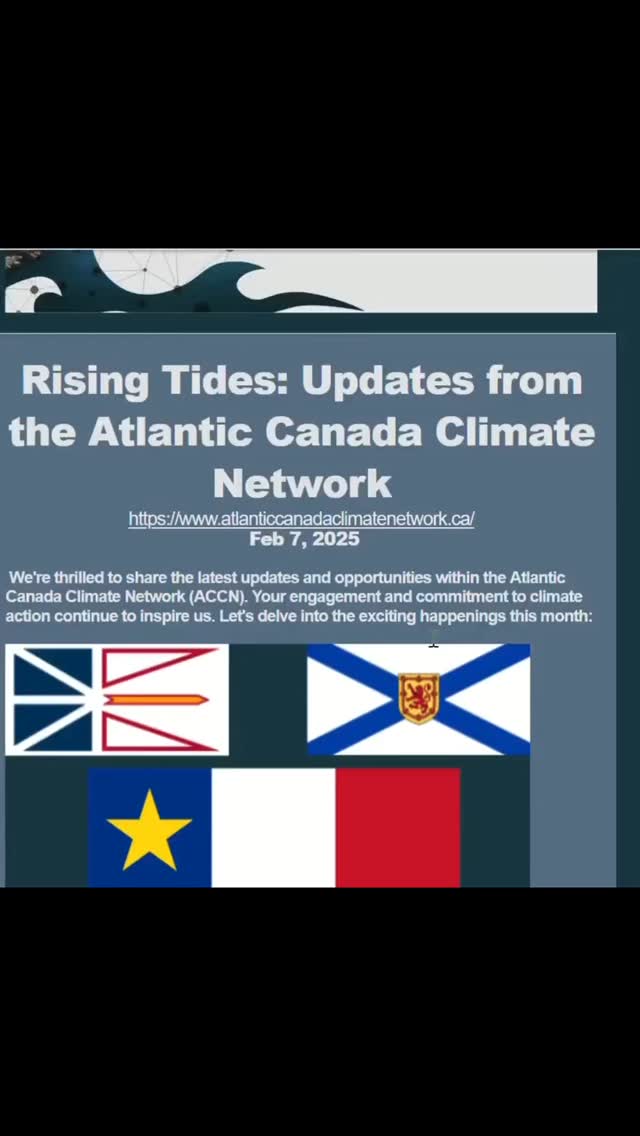 Our February 2025 newsletter is out now!
https://mailchi.mp/climatereality.ca/your-january-atlantic-round-up?e=3ea1497d36
#newsletter
#updates
#climateaction
#atlanticcanada