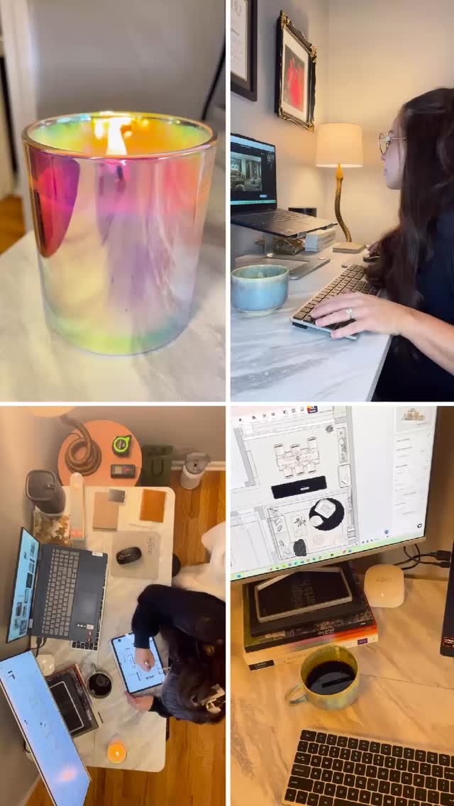 My brain needs all five senses fully engaged in the morning to design at my best. The aroma of a candle, the taste of coffee, the texture of fabric samples, the sight of a 3D model coming to life—and an EDM or hip-hop beat to fuel the creativity and keep me boppin. Interior Design isn’t just visual; it’s a full sensory experience that really transforms spaces. ✨☕️🎶
#InteriorDesign #Edesign #sensory #virtualinteriordesigner #creativeprocess