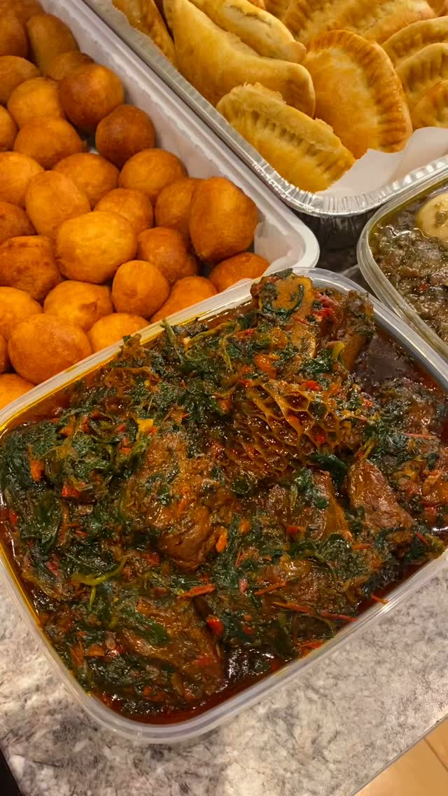 Today we are bringing the flavors of Nigeria to your screen! 🔥 Indulge in soft, golden puff puff, and tasty savoury meat pie, rich and spicy Ayamase, and delicious Eforiro with assorted meats. Which one are you grabbing first? 😍
Order yours today @nomieskitchen!
#nigerianfood #FoodieDelight #choplife