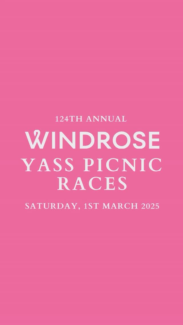 One Week to Go!
Pre-purchase tickets close this Tuesdsy, so if you haven’t secured yours yet, now’s the time!
You can still buy tickets at the gate on race day, but booking ahead means a quicker entry and a better price.
Get sorted now and we’ll see you trackside Saturday, 1st March.
#WindroseYassPicnicRaces #YassRaces #RaceDayReady #PicnicRaces #YassRaces2025