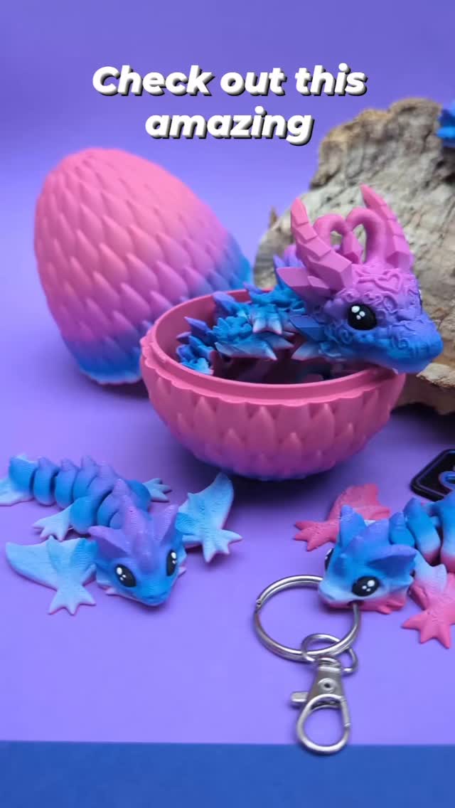 Check out Dreamy Dusk! What do you think? Should we offer this? Let us know! #cinderwings3d #dragons #fidgettoys #3dprinting #video#