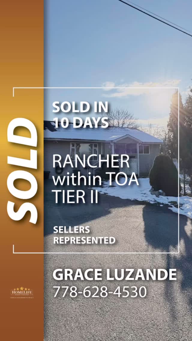 SOLD in 10 Days! Our Seller Client is super happy with the quick sale of her Rancher in Bridgeview Surrey situated within the Transit Oriented Area (TOA) Tier II. she can now start shopping for a new home more suitable for her loving family. We love helping our clients achieve their Real Estate goals!
.
📍12570 113 Avenue Surrey, British Columbia
.
Now more than ever, it’s essential to work with an experienced real estate professional. If you’re considering buying or selling, call Golden Key Group for a confidential consultation.
📞 Scotty Romey 604.723.7653
📞 Grace Luzande 778.628.4530
📞 Kevin Banting 604.440.7608
The Golden Key Group
Homelife Benchmark Titus Realty
www.thegoldenkeygroup.com
.
#thankyou #thegoldenkeygrouprealty #realestate #realtor #invest #buy #sell #opportunity #beautifulbritishcolumbia #realestatebc
#fraservalley #vancouverrealestate #moneymoves #realestateinvestments #developer #development #money #investments #future #openingdoorsofopportunity
#scottromey #danielromey #graceluzande #thegoldenkeygrouprealty #homelifebenchmarktitus #surrey #langley #planforretirement #family #future #success
