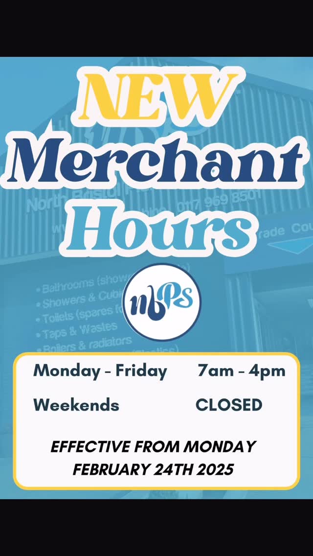 New Opening hours at BS32 4HY.👍👍