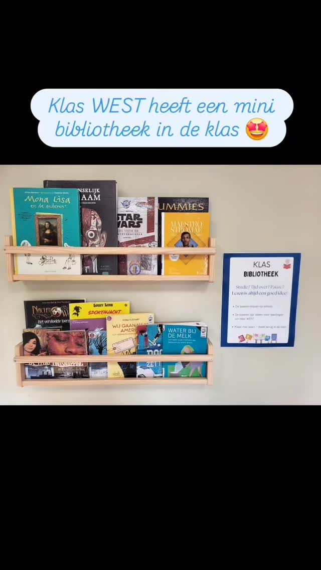 Een mini klasbibliotheek in WEST ๐ฉต