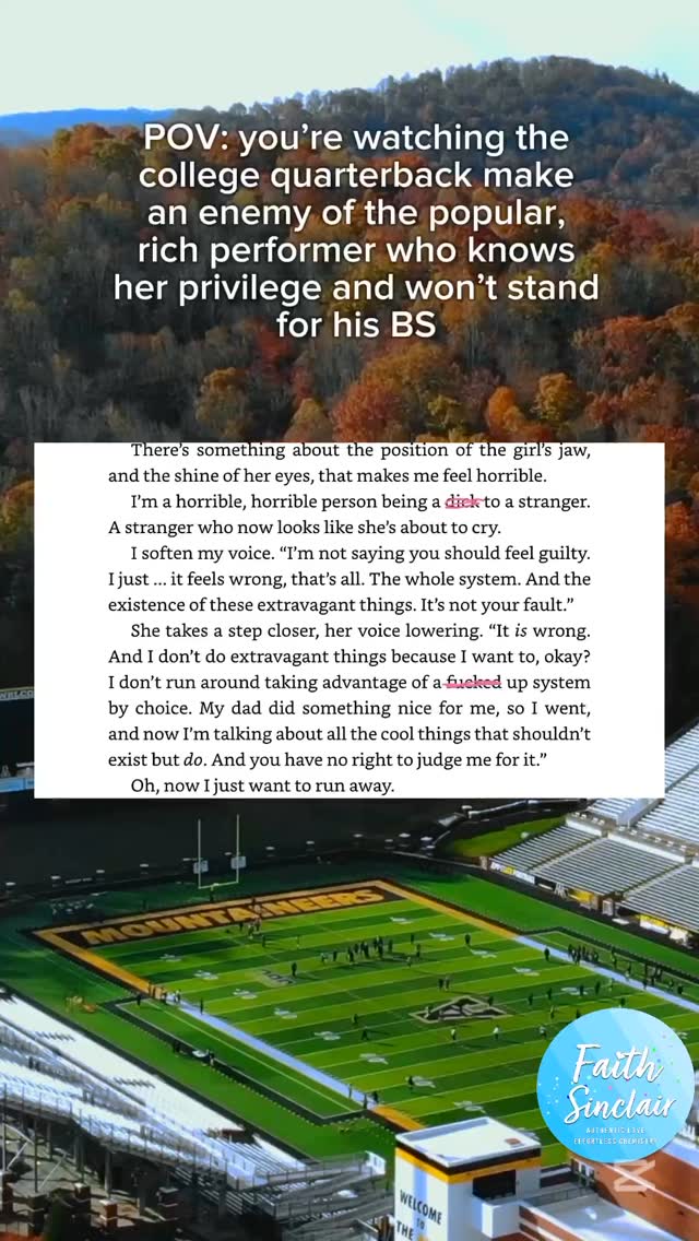 This week we’re gonna look at some snippets from early in the book. And next week, we meet the main characters. 👀
#bookstagram #romancebooks #sportsromance #sportsromancebooks #kindleunlimitedromance #faithsinclair #indieauthor #booklover #romanceauthor #romancereader