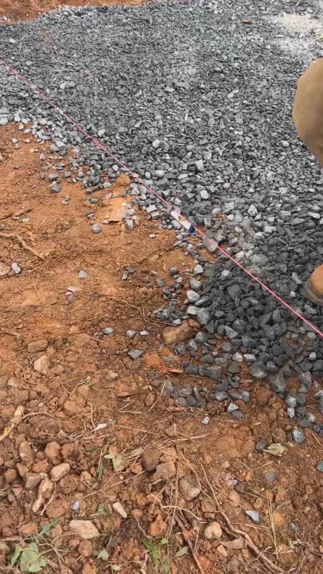 Concrete.. drainage… retaining walls.. oh my! Quick little concrete pour for one of my favorite clients to put his new shed on!