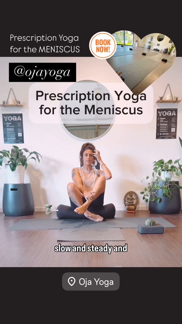 Here is a clip I made up for my 1:1 client for her meniscus tear injury. The injury occurred a couple of years prior to her coming to me for help. She was told she needed surgery however opted out. She has tried physio and diets and all have contributed to her healing however she resonates with yoga more naturally. After two months of consistent practice of this simple tailor made yoga sequence, she has seen dramatic improvements and is almost good as new again! To find out more about Oja Yoga 1:1 sessions head to the website (link is in bio) I’d love to hear from you and work with you on accessing the best version of yourself for quality of life! #ojayoga #ojayogacommunity #yoga #selfcare #prescriptionyoga #privateyoga #breathwork #meditation #pranayama #byronbayyoga #meniscus #kneepain