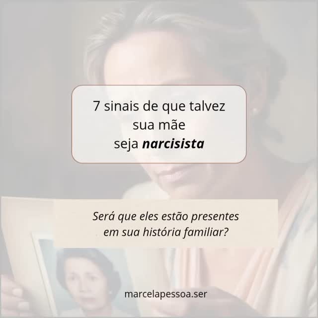 Reconhecer os sinais de narcisismo na relação com sua mãe não é sobre julgá-la ou criticá-la, mas sobre entender como esses padrões afetam sua vida.
Saber que você pode ser filha de uma pessoa com transtorno de personalidade narcisista é o primeiro passo para uma jornada de cura e liberdade emocional.
Aqui em cima, listei 7 padrões comuns no comportamento de mães narcisistas. Se você reconheceu algum deles, saiba que não está sozinha. Reconhecer esses padrões é um ato de coragem e amor por si mesma.
A cura começa quando entendemos que merecemos relacionamentos saudáveis e limites respeitados🌺
#filhosdemãesnarcisistas
#transtornodepersonalidadenarcisista