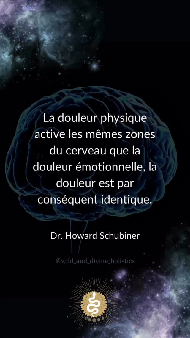 La douleur émotionnelle et psychologique est toute aussi douloureuse que la douleur physique. Le monde ne se résume pas à la matière mais bien au tout formé par le visible et l’invisible ensemble. Ainsi ce n’est pas parce que l’on ne voit pas le blessure qu’elle n’est très douloureuse ou grave et qu’elle ne nécessite pas que nous y portions notre attention. Par ailleurs l’empreinte de la douleur psycho-émotionnelle sur le corps est concrète et mesurable. Lors d’un choc émotionnel par exemple ce sont tous les systèmes du corps qui sont ébranlés.
❤️🩹
#émotions #liencorpscerveau #psychocorporel #mieuxetre #mieuxvivre #santeemotionnelle #santementale #santeholistique #somatique #breathwork #respiration #systemenerveux #wildanddivineholistics