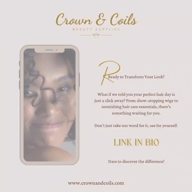 Are you ready for your transformation?
#CrownAndCoils #NaturalHair #HairTransformation #protectivestyles #hairproducts #Healthyhairjourney #afrohairessentials