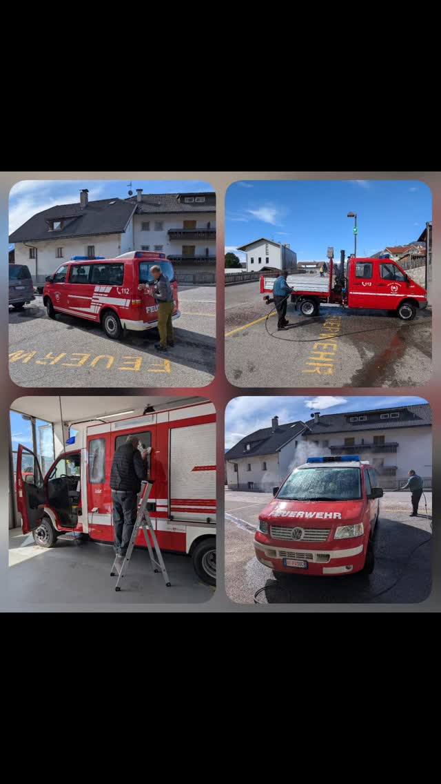 🚒 Fahrzeugreinigung 💦
Unsere "Wehrmänner in Pension" treffen sich regelmäßig um verschiedene Tätigkeiten im Gerätehaus durchzuführen. Letzte Woche wurden die Feuerwehrfahrzeuge innen und außen gereinigt.