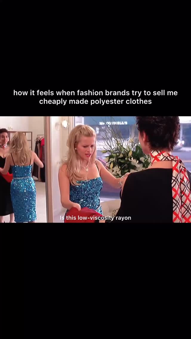 After I learnt how cheaply brands produce polyester/synthetic clothes, there’s no way🙅♀️
(and rayon is a semi-synthetic 🤷♀️)
#fashionmemes #fashionreels #fashion #sustainablefashion