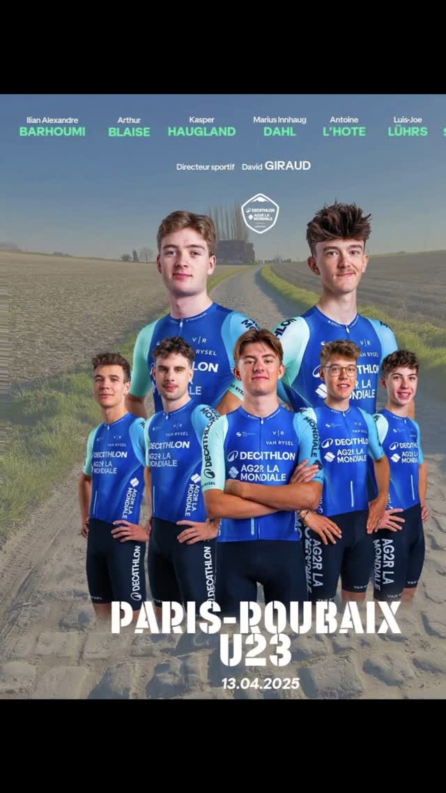 #madeinABC 🟦🟨🟥
Arthur BLAISE sera au départ du Paris-Roubaix Espoirs 💪 ce dimanche.