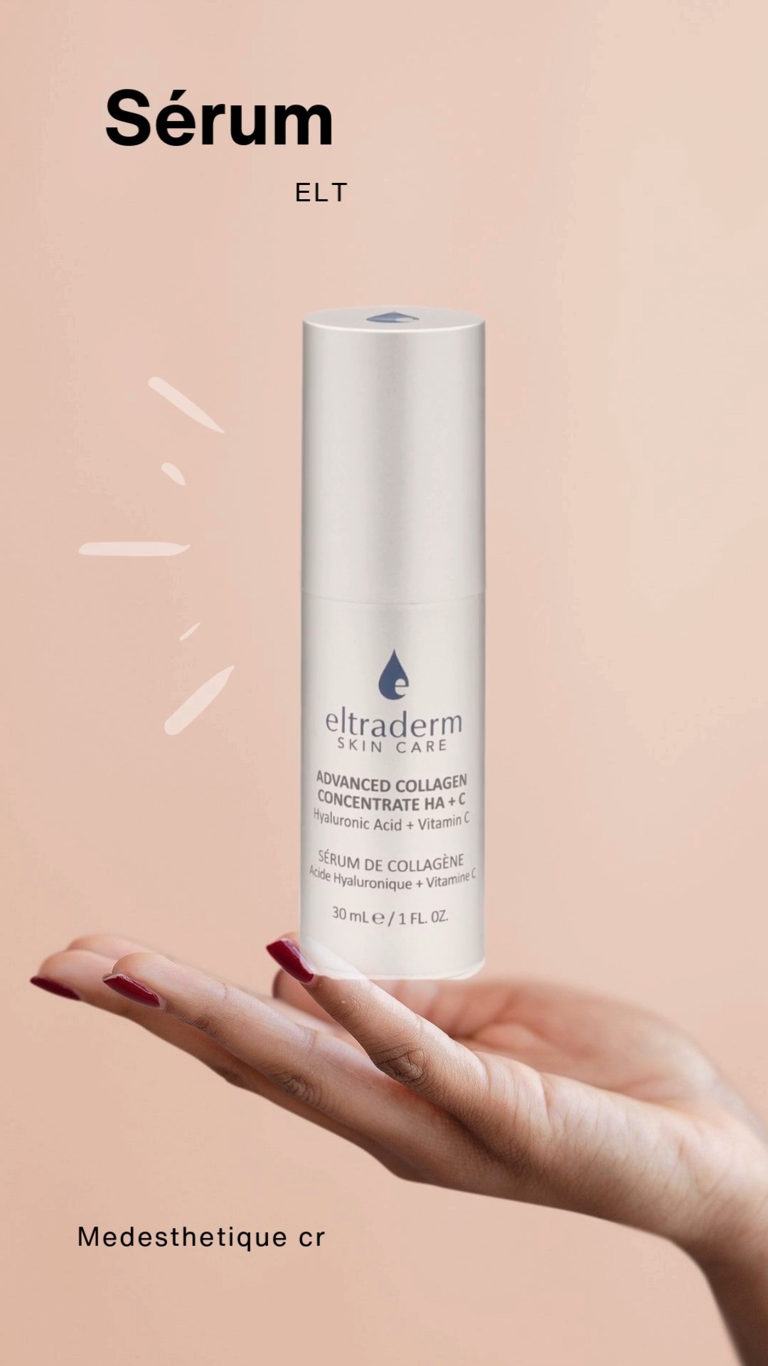 🌸 Le printemps, c’est le moment idéal pour revitaliser votre peau! 🌸
Après l’hiver, offrez-lui une cure de sérums concentrés pour hydrater, régénérer et illuminer votre teint.
✨ Hydratation intense avec l’acide hyaluronique et le collagène
✨ Protection antioxydante à la vitamine C
✨ Régénération jeunesse grâce aux peptides et extraits botaniques
Préparez votre peau aux beaux jours avec une routine sur mesure 💧
📍 Disponible chez Medesthétique CR à Candiac
📩 Écrivez-nous pour une recommandation personnalisée!