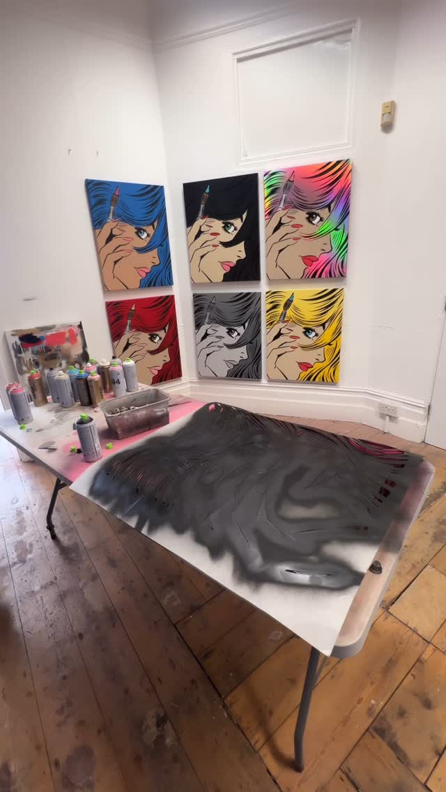 Going pink for #Azizam with this new moment of reflection painting