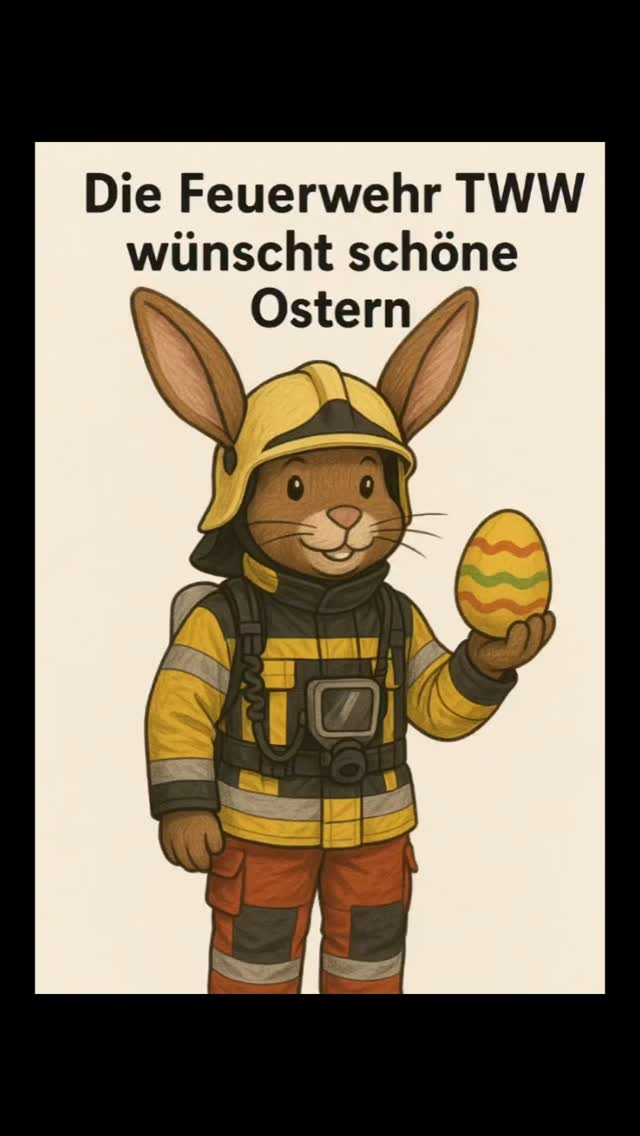 Frohe Ostern von eurer Feuerwehr👩🚒
Während der Osterhase fleißig Eier versteckt, sind wir natürlich weiter für euch am Start – 24/7🚨, wenn’s brennt!
Genießt die Feiertage, lasst es euch gutgehen und bleibt sicher! 🐰💐🤸♂️🥚
Eure Feuerwehr TWW🚒
#feuerwehr #turbenthal #wila #wildberg #blaulicht #tösstal #118 #swissfirefighter #hobby #ostern #osterhase #ostergrüße #osterhäschen #osterfest #osterei #unserefreizeitfürihresicherheit