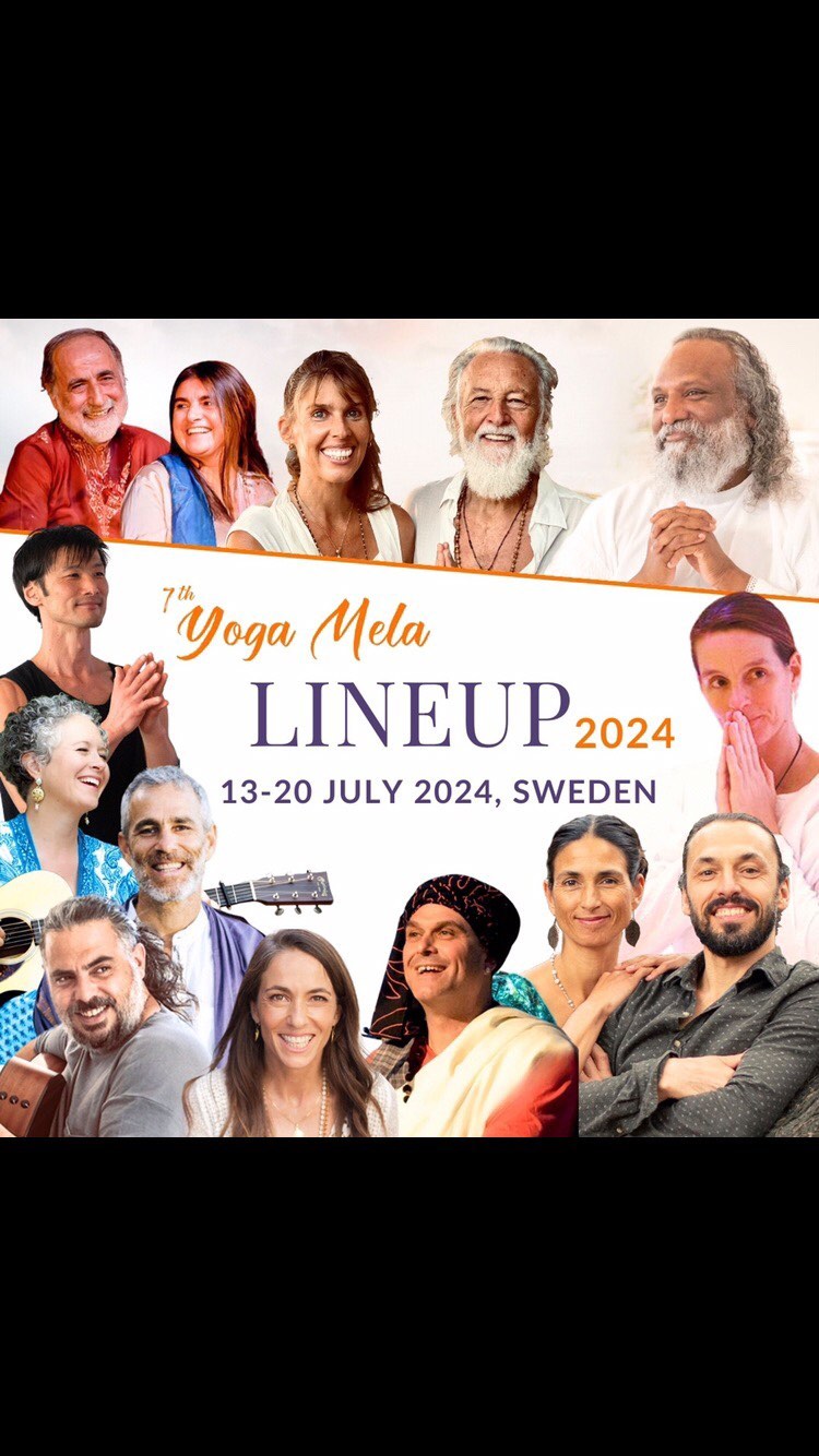 We are happy to present this year the 7th Yoga Mela, International Yoga and Sacred Music Festival. Have you seen Yoga Mela’s diverse NEW LINEUP video of international artists & yoga teachers?
This year the festival will feature Satsang with Guruji Sri Vast and world’s top artists such as Deva Premal & Miten, Mirabai Ceiba, Saint, Gaura Vani, Satyaa & Pari, Manu Om, Visvambhar Sheth, Brenda McMorrow & renowned yoga teachers like Kia Miller, Mataji Simone, Tommy Rosen, Simon Park & many more!
Book now and join us for this unforgettable celebration in the spirit of yoga & sacred music!
Best-price offer €490 - 590 runs until April 15!
Link in bio
@gurujisrivast @devapremalmiten @mirabaiceiba @gauravani @satyaapari @manu_om @kirtanbeast @mcmorrowbrenda @kiamilleryoga @tommyrosen @liquidflowyoga @carrietreemusic @gopianand_kirtan @marklesliepinkus @sudhasong @sunnivabrynnel @iamadambauer @premanjalimusic @bomattisolsson @ellaya_poetry @jaume.cata Sukdhev Prasad Mishra @bernatguardia @aya_ayuryogaacademy @ivomutter & more!
7th Yoga Mela
International Yoga & Sacred Music Festival
July 13-20, in Divinya, south of Sweden
www.yogamela.org
#yogamela #divinya #yogafestival #yogasverige #sacredmusic #devotionalmusic #mantra #kirtan
#devapremal #devapremalmiten #mirabaiceiba #gauravani #satyaapari #manuom #kiamiller #tommyrosen