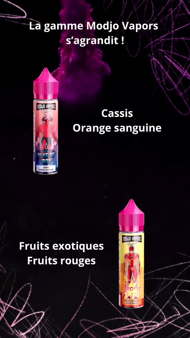 Modjo Vapors propose quatre nouvelles saveurs aussi bonnes les unes que les autres .
À venir découvrir rapidement !
#modjovapors #liquidarome #fruit #lorient #vapoway