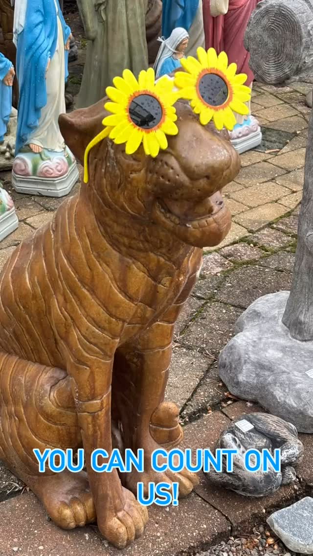 Bring Home a Piece of Charm!From an eye popping #tiger to whimsical #butterflies, our handpicked statuary adds personality to any #garden, porch, or patio.Chosen with #love, each piece is ready to become part of your story.#FamilyOwned , thoughtfully curated, #somethingforeveryoneCome find the one that speaks to you—and take a little #magic home today!#GardenVibes #StatuaryLove #ShopSmall #FamilyOwnedCharm #detroittigers