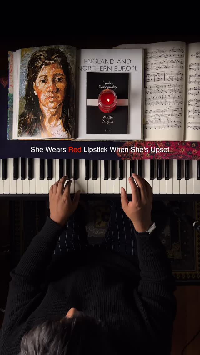 She Wears Red Lipstick When She’s Upset
by @ericchristian
#piano #darkacademia #classicalmusic