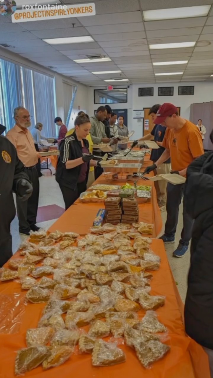Yesterday was a success and we served our highest population on Thanksgiving to date which was over 325 MEALS! We could have not have done it without donations and our volunteers who came from all over. Thank you! Thank you to @thenepperhan for hosting us!
Each year we serve more and more individuals and while that may sound like an accomplishment, it also means there is an increasing need for food and higher food insecurity than ever before. A special thank you to Meredith and her family who sprung into action as food started to get low and to all of the volunteers who delivered the meals. Thank you to @ywca_yonkers_ @westhab1981 and the grasslands shelter run by @westcopny for allowing us to give back to your residents. We are blessed to continue this day of service and look forward to next year. #ProjectInspireYonkers #InspireYonkers