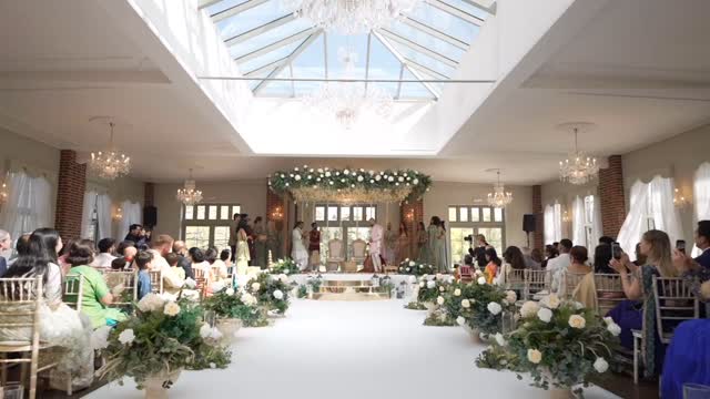 Postcards from the wedding of Neha & Anish at Offley Place! Captured by 🎥 @andreiweddings