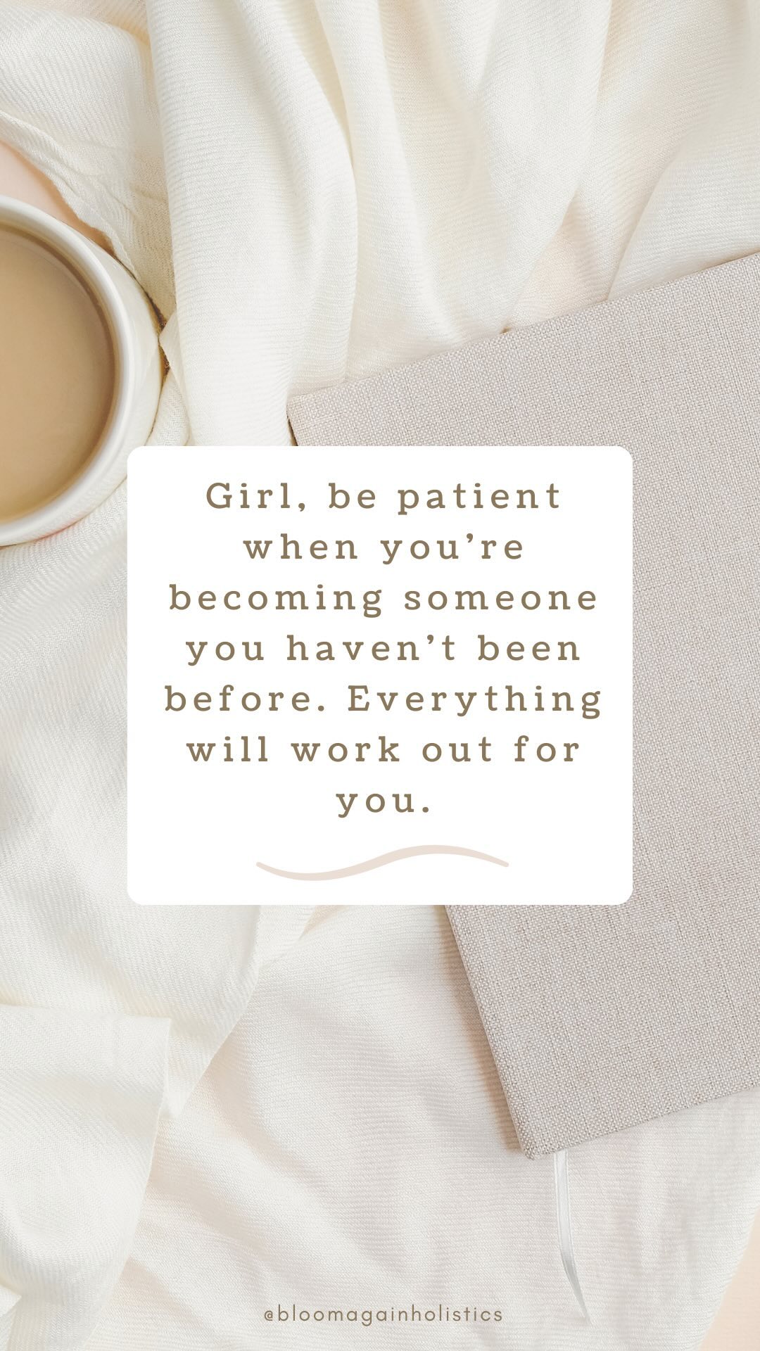 Girl, be patient when you’re becoming someone you haven’t been before. Everything will work out for you 🤍
#selfcarejourney #2024goals #momssupportingmoms #womensupportingwomen #giveyourselfgrace #holisticwellness #healthyhabits #bloomagain