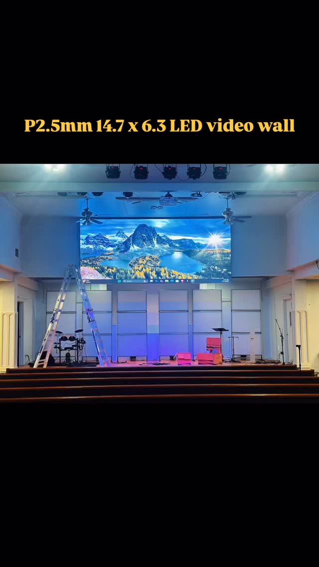 Another LED Wall Installed – 14.7 x 6.3 ft of Pure Brilliance! ⚡️✨
We just wrapped up another beautiful installation – a 14.7 x 6.3 ft indoor LED video wall made with high-resolution P2.5mm panels!
In this clip and photo, you’ll see both the final wall in action and a quick look at the installation process.
Shoutout to Felix Toribio and the team at Woodburn Spanish Church in Oregon for trusting us with this project!
If you’re looking for a bright, sharp, and reliable display – we’ve got you covered.
#LEDvideowall #XColorLEDUSA #InstallationComplete #EventTech #ChurchLED #P25 #OregonInstall #RealSilence #BigScreenMoments