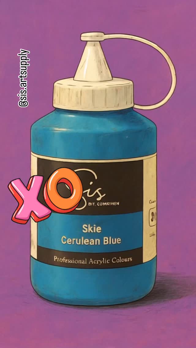 Psst, wanna know the secret behind your fave artists' go-to paints? It’s the Skie Cerulean Blue!!
XO 😘