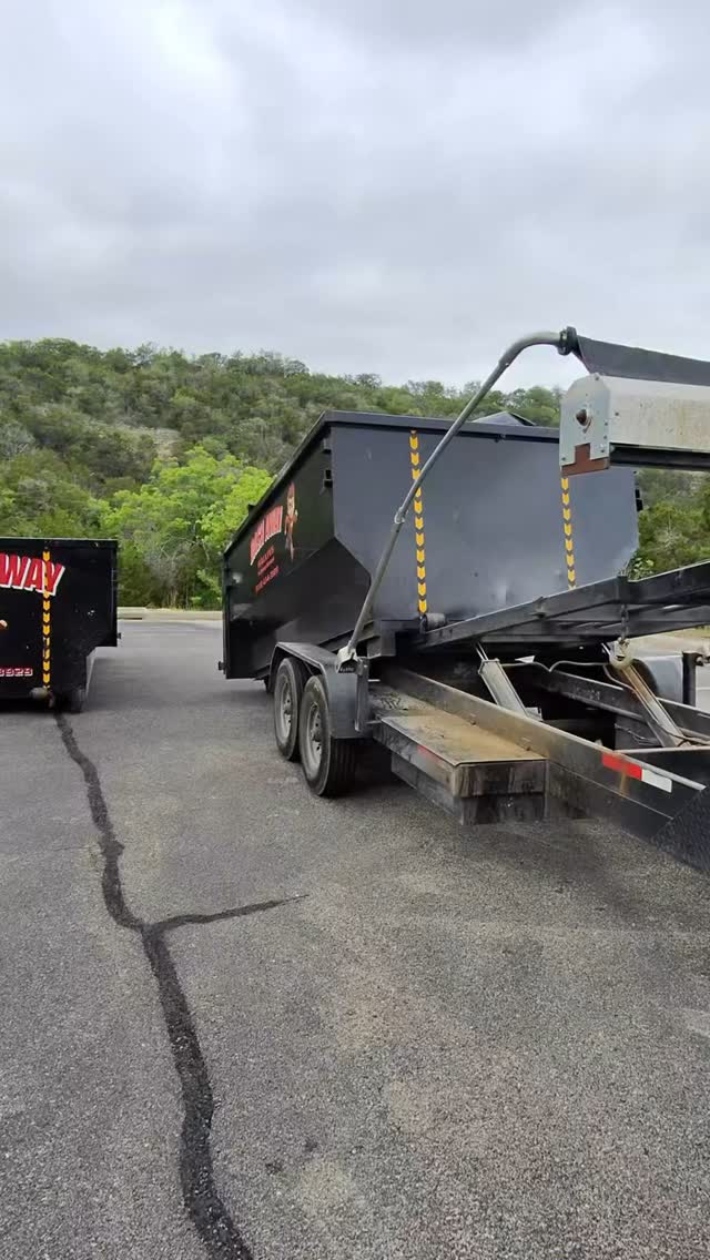 Good ol switcheroo! #dashawaydumpster