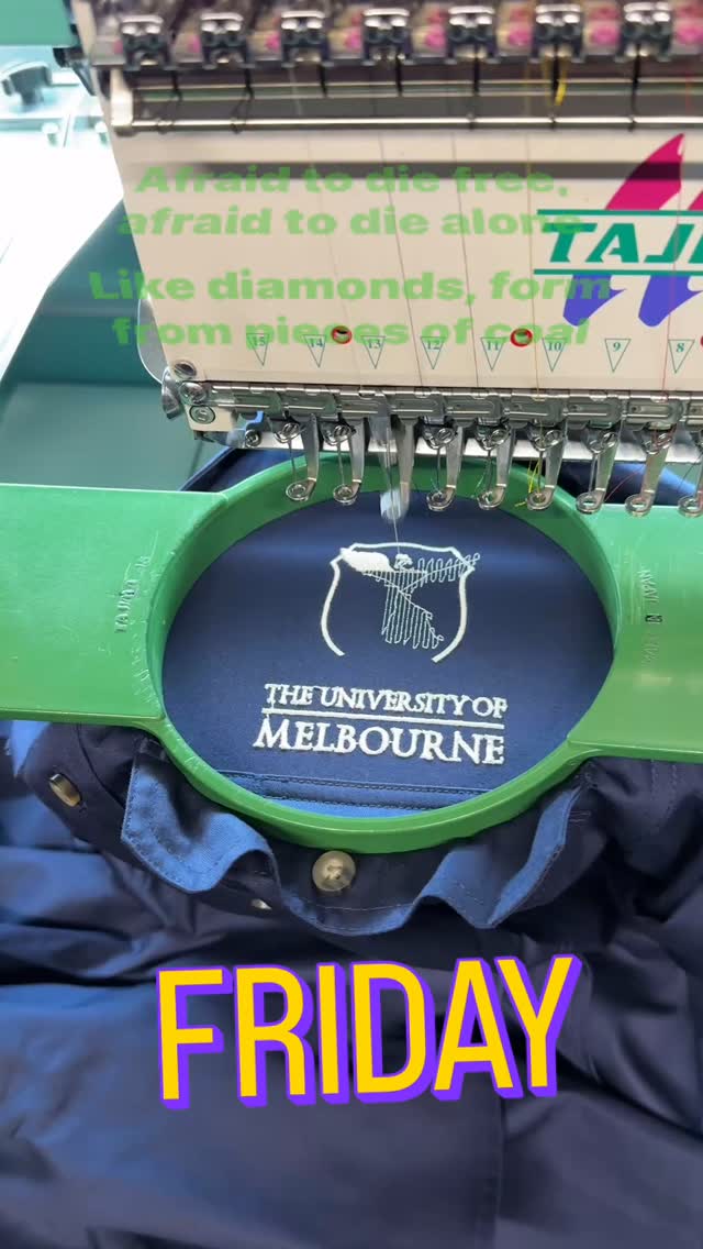 Keeping Melbourne University looking good! 😊 #uniforms #vetuniversity #embroidery #workwear #veterinary