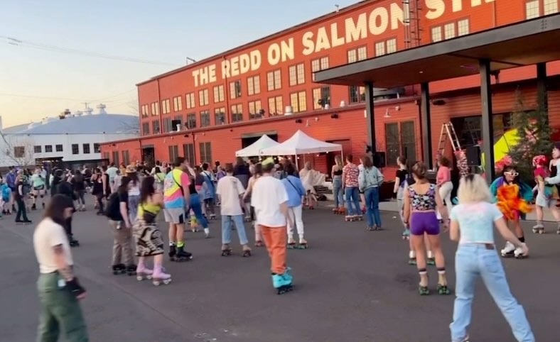 Secret Roller Disco at The Redd has been such a blast this summer! Dancin and groovin is so much more fun in community. Thanks to everyone who showed up and made this all happen! @secretrollerdisco
