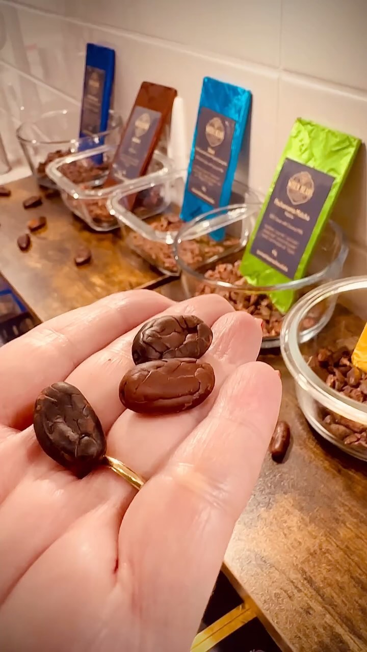 So much gratitude for all who actively and enthusiastically participated in our first official Wiser Beans Chocolate Tasting Event!
We had so much fun connecting with each other, experiencing the different flavour notes and origins of each of the Wiser Beans Chocolate bars 🍫
Our line of flavours received so much love, all of which will be poured right back into the next batch.
Our Chocolates are made with simple, organic ingredients you can pronounce. Hand selected with intention and combined to enhance your health and wellbeing, without compromising the rich delicious taste of cacao ✨🤎
.
.
.
#WiserBeans #OrganicIngredients #CacaoBenefits #cacao #handmadechocolate #cacaoceremomy #smallbusinessbc #cacao #cacaolove #cacaoceremony #plantmedicine #cacaolovers #cacaomedicine #chocolatelover #superfoods #beantobar #newlogo #chocolatebrand #cacaobeans #organicchocolate #wholeingredients #healthyfood #cacaotasting #chocolatetasting #guiltfreeindulgence