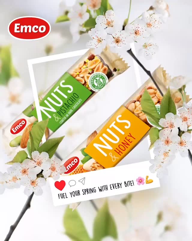 Do you hear it?🌸 Snack time just got a serious upgrade. Which one’s calling your name? 😍
💛Bar Nuts & Honey
🧡Bar Nuts & Cashew
💜Bar Nuts & Cranberries
💚Bar Nuts & Pistachio
All gluten free & perfect for snacking
#emco#emcoglobal#snack#bars#nutbars#snacking#evenhealthythingscanbedelucious