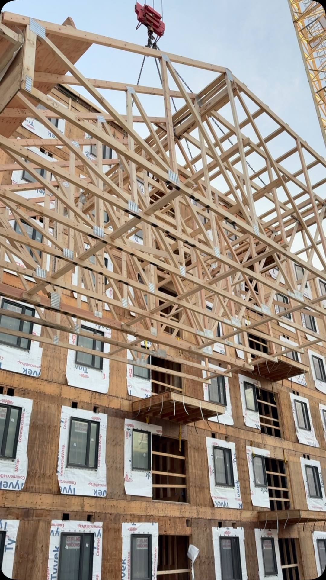 Seeing this prefabbed roof craned into place highlights how speed is everything in construction. At Petermade Inc., we bring that same efficiency to wood-framed stairs—prefabbed, delivered, and installed with precision. Time saved, quality guaranteed.
•
•
•
•
•
•
#construction #vancouver #stairs