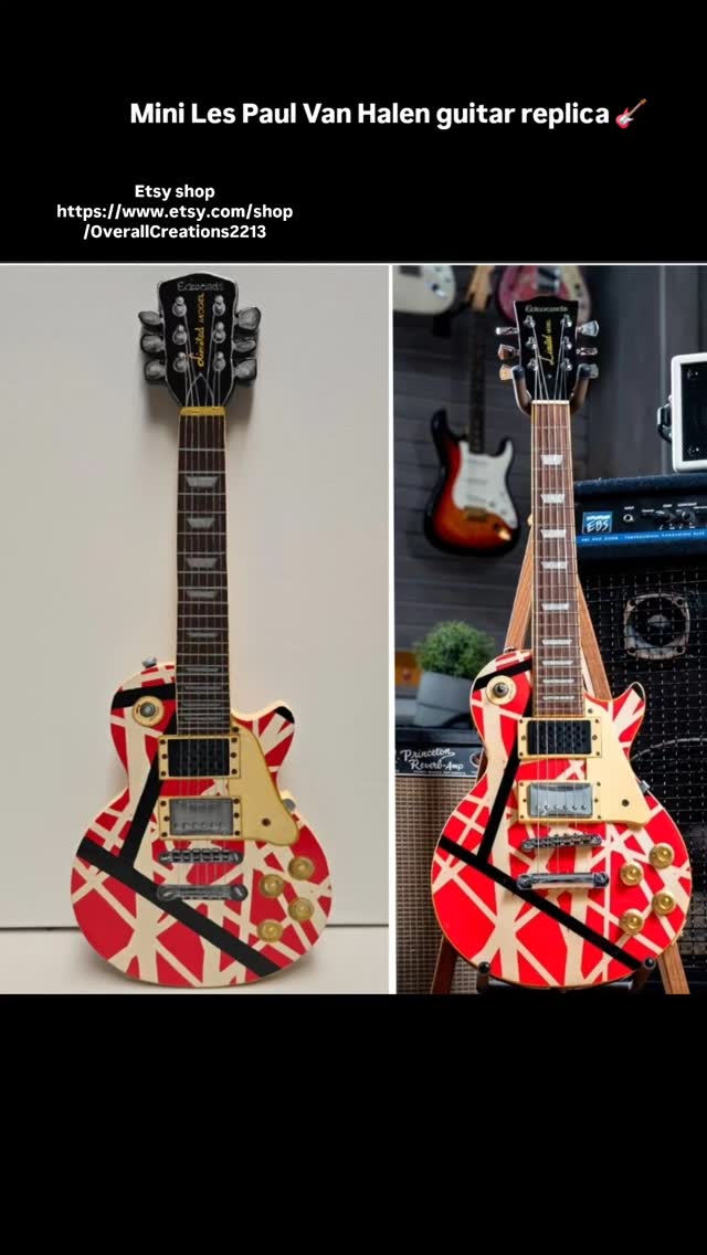 Made this custom handpainted, freehand drawn wood replica of Eddie Van Halen's Mini Les Paul Guitar for a customer on Etsy 🎸 can't wait to ship it out tomorrow & to get his reaction.
I can make pretty much anything you want! Just send me a picture of what you want & I collaborate with you to make sure it's the perfect size & style! My items make great gifts, room decor & yard decor!
These items can be hung up in a room, leaned up against the house or wall & can also be used for yard decor.
Check out my etsy shop https://www.etsy.com/shop/OverallCreations2213 to see other items I've made!
Save 10% on any item in my shop for a limited time only & free shipping for orders placed before October 1st! Use promo code COMEBACK
#guitar #woodart #woodworking #etsy #etsyshop #vanhalen #guitarreplica #custommade #yarddecorations #yardsigns #yardcutouts #yarddecor #music #roomdecor #charliebrownchristmas #clarkgriswold #nationallampoonschristmasvacation #polarexpress #cousineddie #thesimpsons #nativity #eddievanhalen #studiolife #studiodecor #artofinstagram #artoftheday